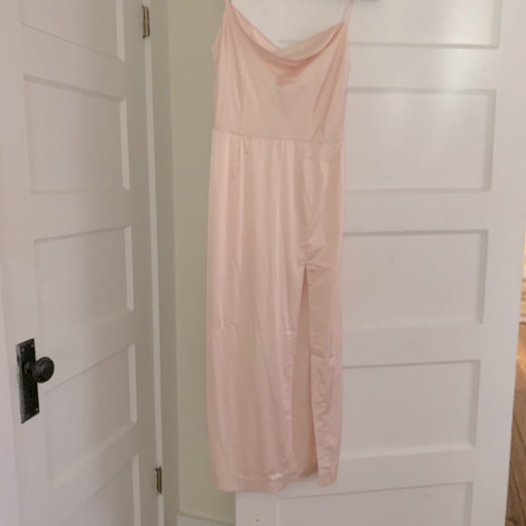 - Ivory Dress with Slit NWOT new years - Picture 2 of 3